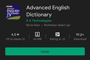 Advanced English Dictionary Android App
