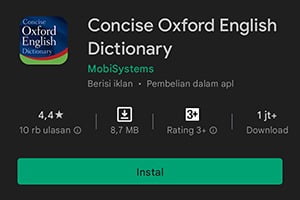 Concise Oxford English Dictionary Android App