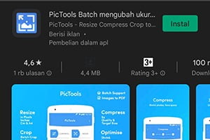 PicTools Batch - aplikasi kompres gambar