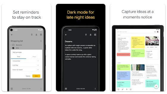Google Keep - Notes and Lists Apps