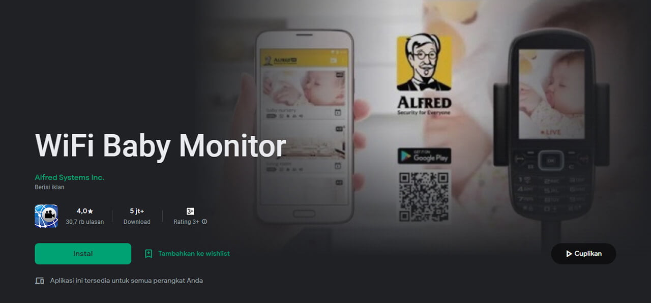 Aplikasi Android Monitor Bayi WiFi Baby Monitor