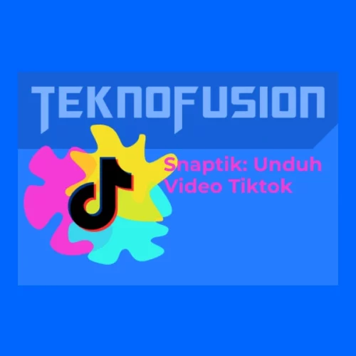 Cara Menggunakan Snaptik, Unduh Video Tiktok Tanpa Watermark